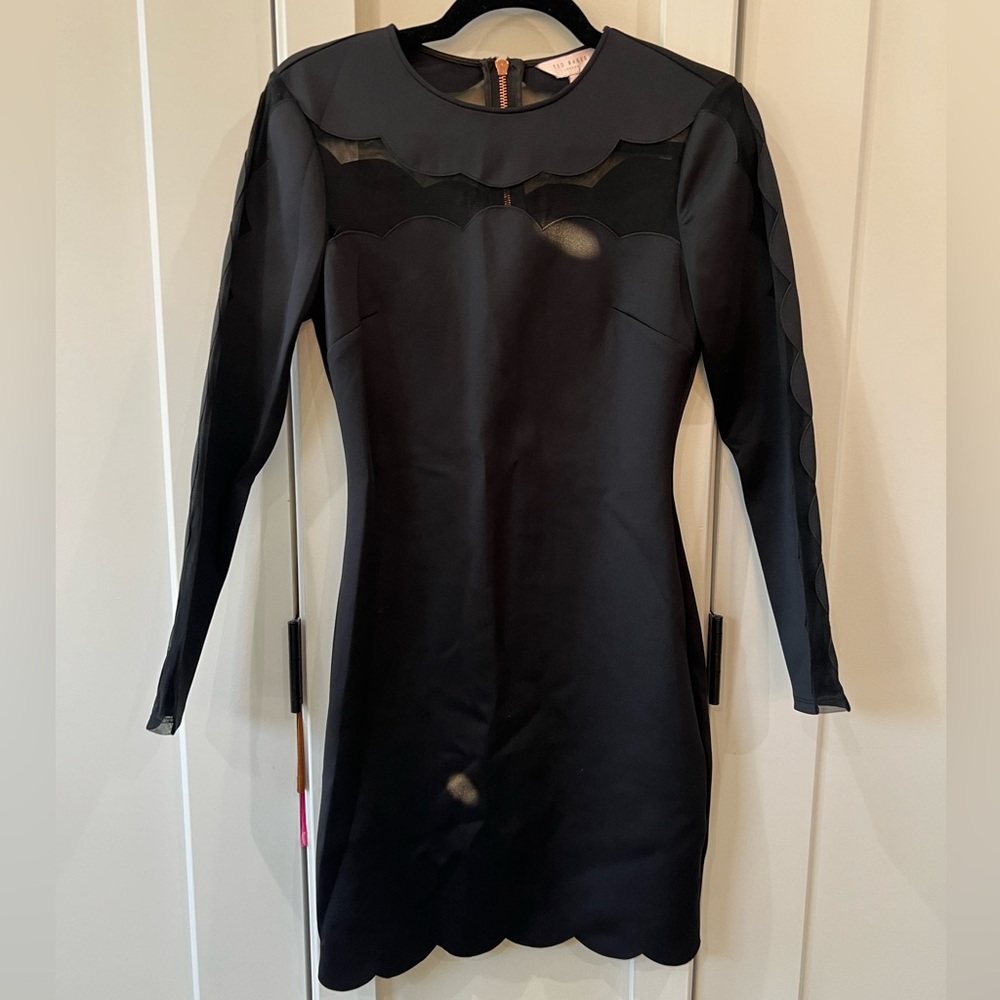 Ted Baker | Scalloped Black Cocktail Dress